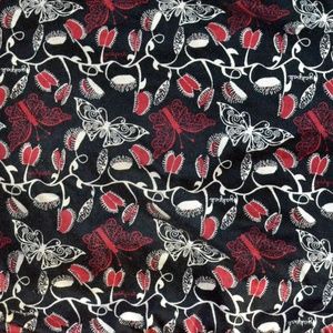 yakpak black and red Butterfly Pattern Bag